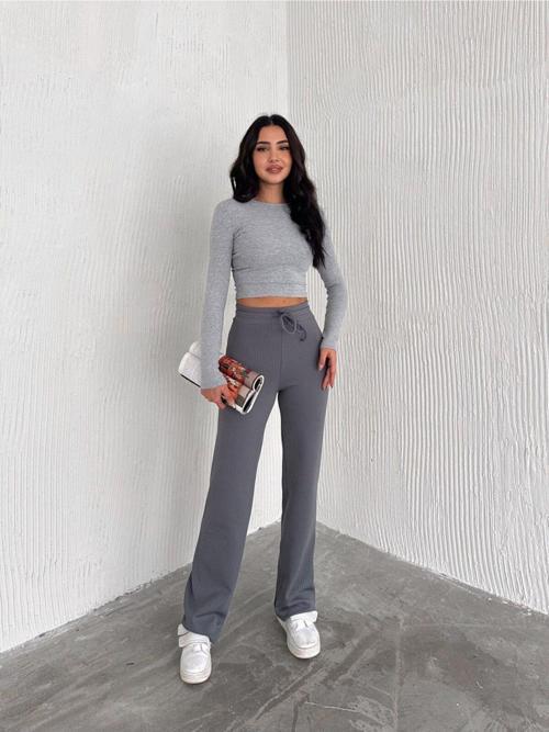 Fitilli Günlük Comfortable Pantolon-Eşofman