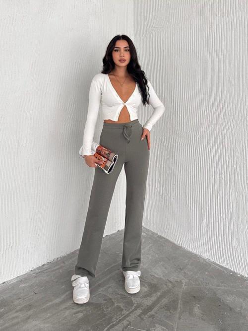 Fitilli Günlük Comfortable Pantolon-Eşofman