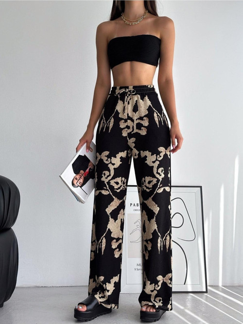 Kadın Desenli Pantolon / Women'S Patterned Trousers