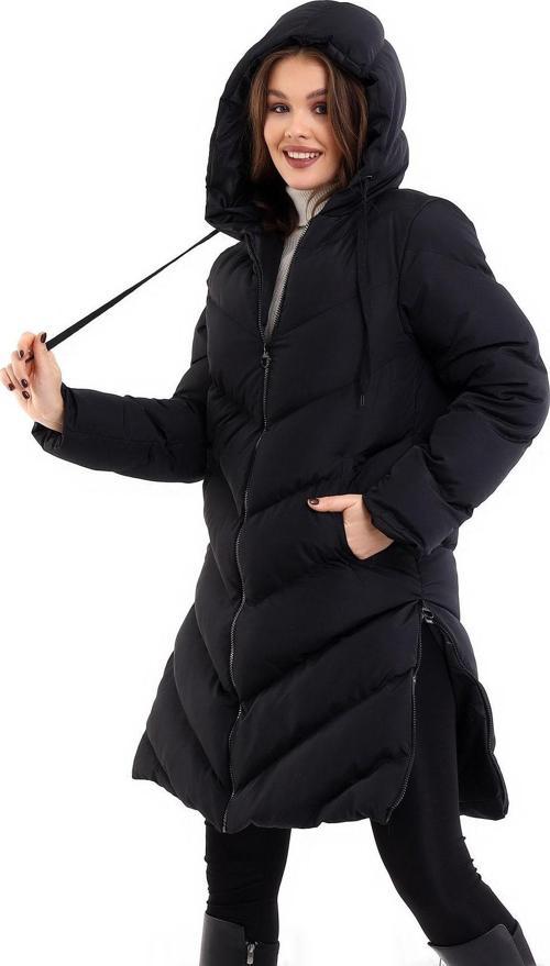 Kadın Şişme Uzun Mont Kapüşonlu Ve Yan Fermuar Modelli