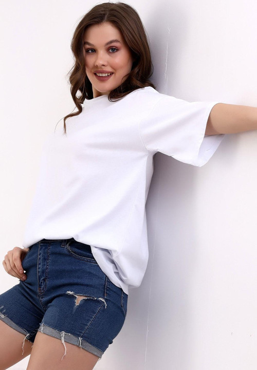 Kadın Düz Tshirt / Women'S Flat T-Shırt