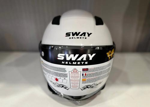 KASK SWAY SW 765 Gloss White ÇENESİZ