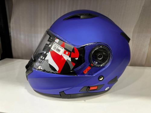 KASK SHIRO SH-508 MAT MAVİ ÇENE AÇILIR