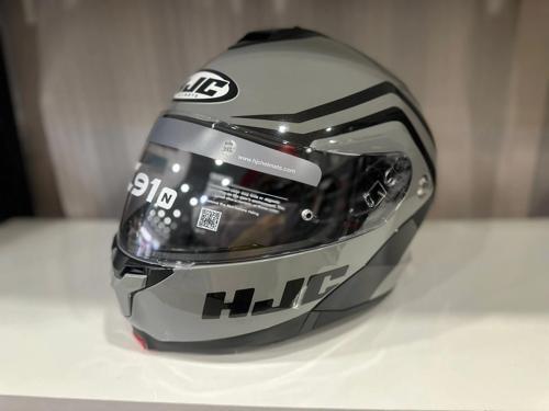 KASK HJC C91N KASK NEPOS MC5 PARLAK GRİ/SİYAH