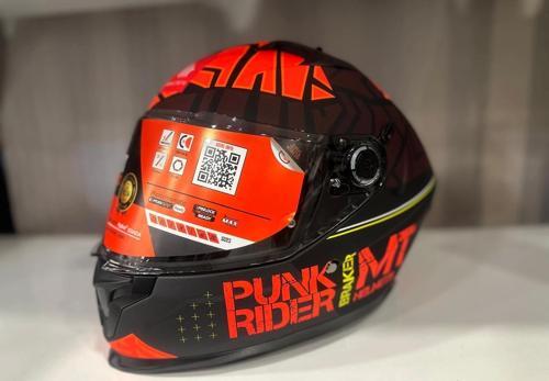 KASK MT BRAKER SV PUNK RİDER B5 MAT ORANGE/RED/BLACK