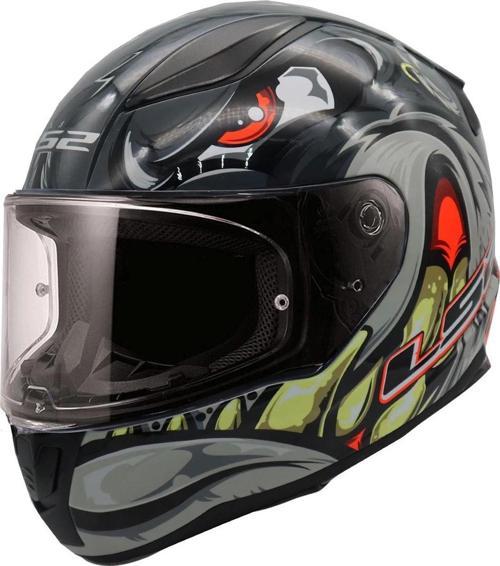 KASK LS2 RAPID 2 SPOX GRİ-KIRMIZI