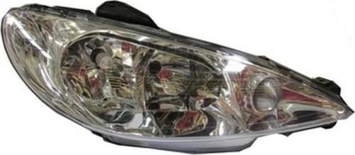 2002-2009 Peugeot 206 Hb Far Lambası Sağ Elektrikli-Motorsuz (Şeffaf Camlı) H7-H7 (Ayfar) (Adet) (Oe