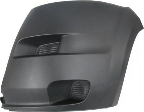 2007-2013 Peugeot Boxer Ön Tampon Ucu Sol Siyah Sis Deliksiz Eurobump Oem No: 7401.Fh