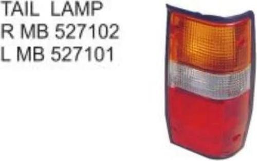 Stop Lambası Sol Krom Japon L200 (K14) 2.5 D 90-94 (Oem No: Mb527103)
