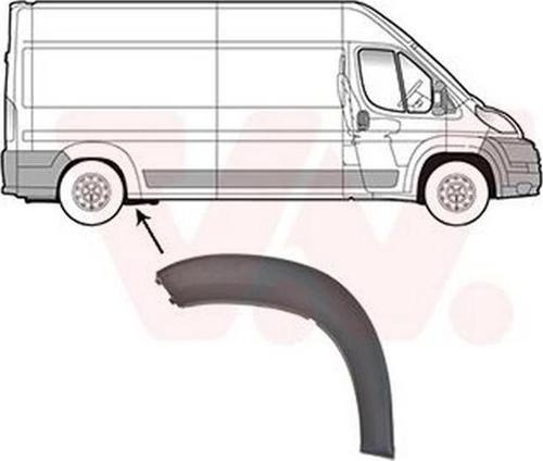 2014-2020 Peugeot Boxer Arka Çamurluk Ağzı Plastiği Sağ Dodik Oem No: 8547.X7