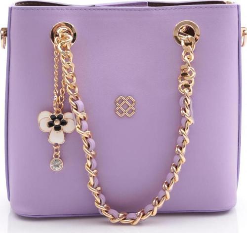 709 Kadin Çiçek Broşlu Zincir Detayli Çanta