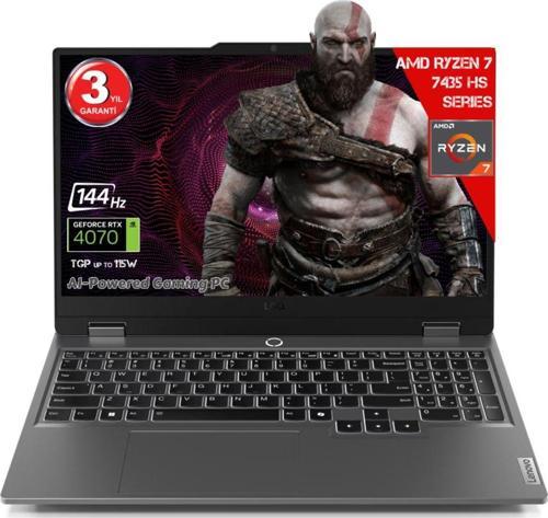 Ryzen 7-7435Hs 32 Gb Ddr5 1 Tb Rtx4070 8Gddr6 15.6 Ips 144Hz Fhd Freedos 83Jc00Fgtr-321