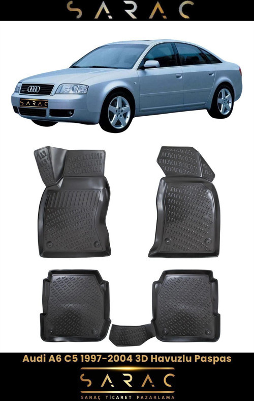 Audi A6 2004 Model(Eski Kasa) 3D Havuzlu Paspas