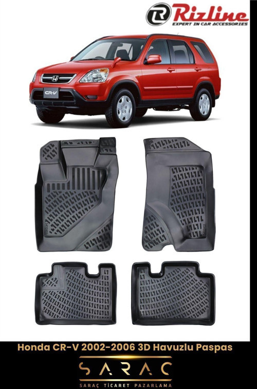 Honda Cr-V 2002-2006 3D Havuzlu Paspas