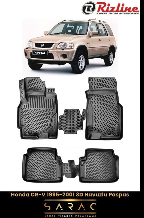 Honda Cr-V 2001 Model 3D Havuzlu Paspas
