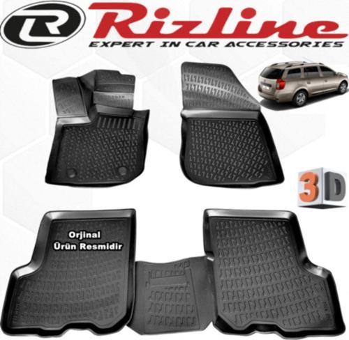 Dacia Logan Mcv 3D Paspas Havuzlu 2013 - 2020 Arası Siyah 4 Parça Set
