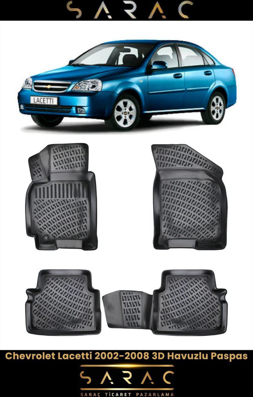 Chevrolet Lacetti 2004 Model 3D Havuzlu Paspas
