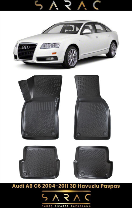 Audi A6 2010 Model 3D Havuzlu Paspas