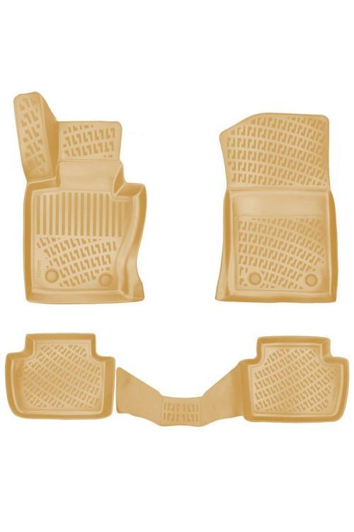 Bmw X3 E83 2005 Araca Özel Tasarım 3D Havuzlu Bej Paspas