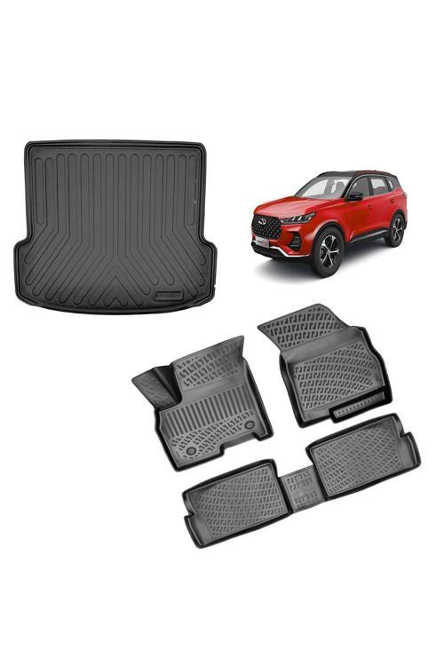 Chery Tiggo 7 Pro 2023 Araca Özel Üretim 3D Havuzlu Paspas Ve Bagaj Havuzu