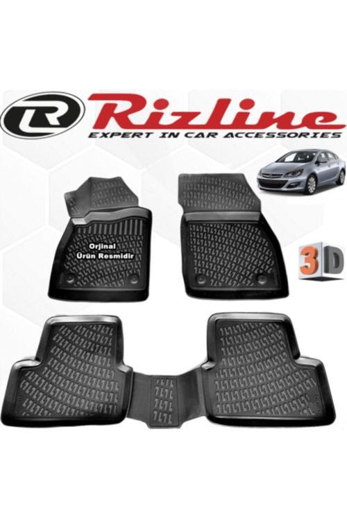 Opel Astra J 3D Paspas Havuzlu Sedan 2012 - 2019 Arası Siyah 4 Parça Set