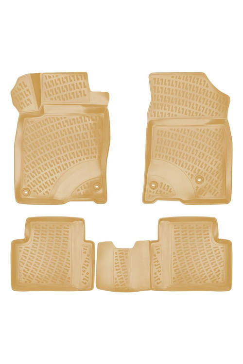 Honda Civic Sedan 2018 Araca Özel Tasarım 3D Havuzlu Bej Paspas