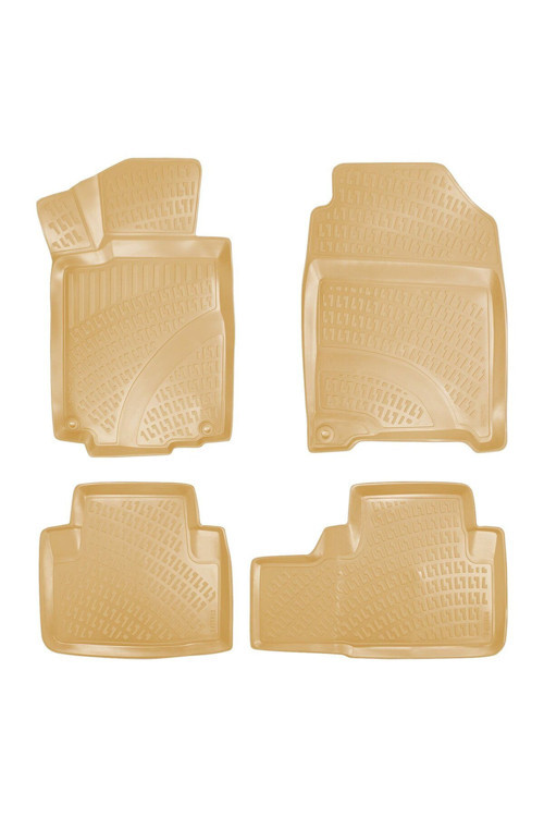 Honda Cr-V 2020 Araca Özel Tasarım 3D Havuzlu Bej Paspas