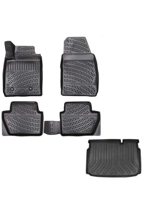 Ford Ecosport 3D Havuzlu Paspas + 3D Bagaj Havuzu Paspası Alt Kısıma Uyumlu 2017 Sonrası - Rizline