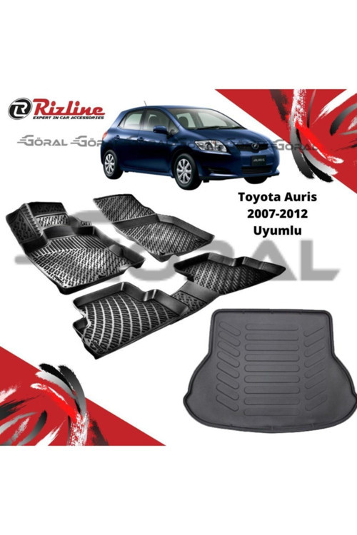 Toyota Auris 2007-2012 Uyumlu Paspas Ve Bagaj Havuzu Set