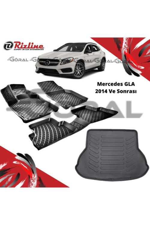 Mercedes Gla 2014 Ve Sonrası Paspas Ve Bagaj Havuzu Set