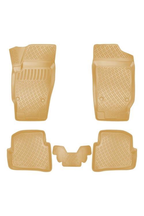 Seat İbiza 2009 Araca Özel Tasarım 3D Havuzlu Bej Paspas