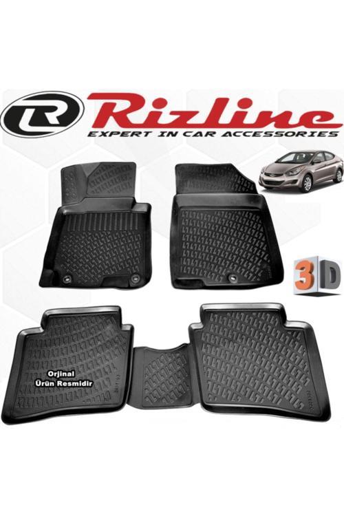 Hyundai Elantra Siyah 3D Paspas Havuzlu 2011 - 2016 Arası 4 Parça Set