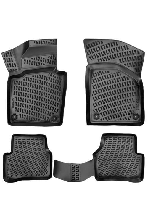 Vw Passat Cc 3D Havuzlu Paspas 2008 - 2018 Arası Kasaya Uyumlu Siyah 4 Parça Set - Rizline