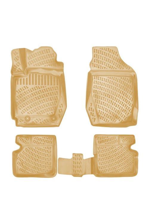 Toyota Corolla 2002 Araca Özel Tasarım 3D Havuzlu Bej Paspas