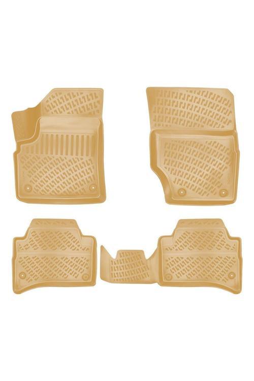 Volkswagen Touareg 2006 Araca Özel Tasarım 3D Havuzlu Bej Paspas