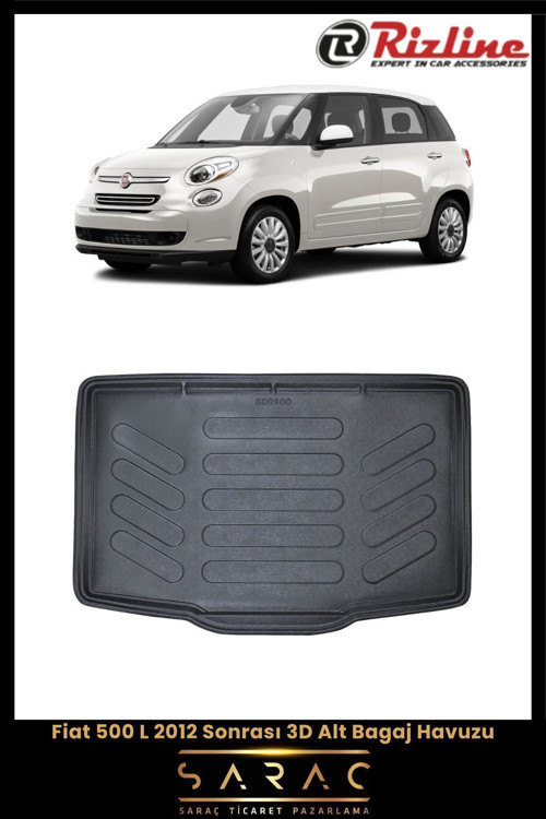 Fiat 500L 2011 Model Alt 3D Bagaj Havuzu