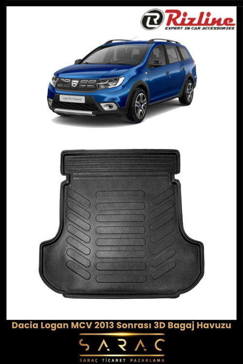 Dacia Logan Mcv 2017 Model 3D Bagaj Havuzu
