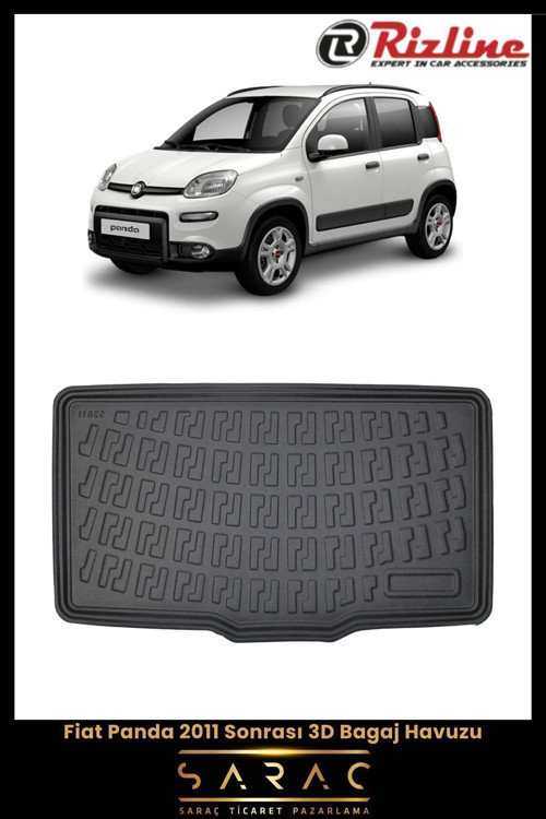 Fiat Panda 2017 Model 3D Bagaj Havuzu