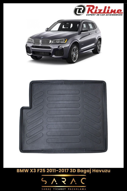 Bmw X3 F25 2017 Model(Eski Kasa) 3D Bagaj Havuzu