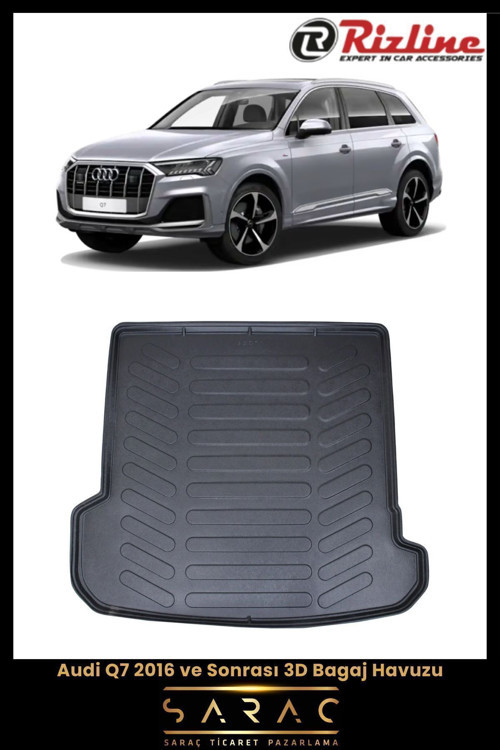 Audi Q7 2017 Model 3D Bagaj Havuzu
