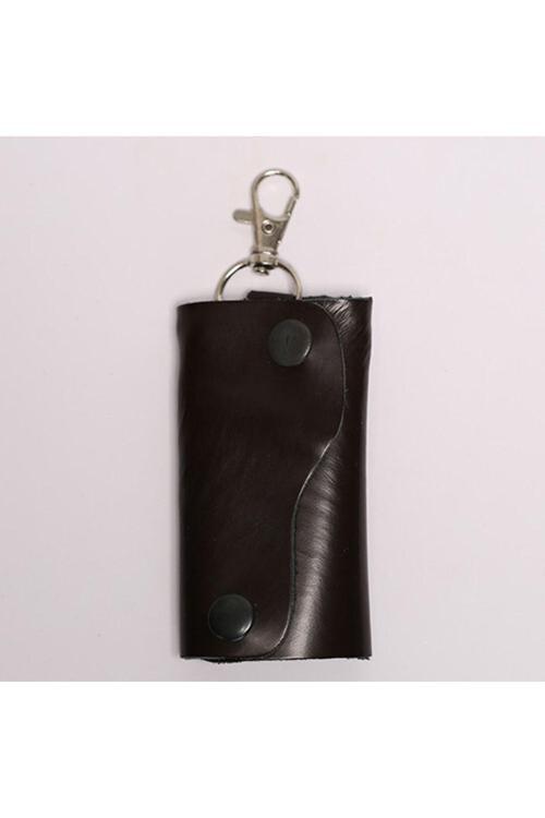 Deri Siyah Anahtarlık