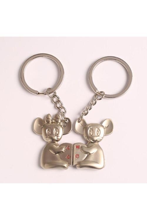 Mause-Fare Figürlü Tasarım Metal Anahtarlık