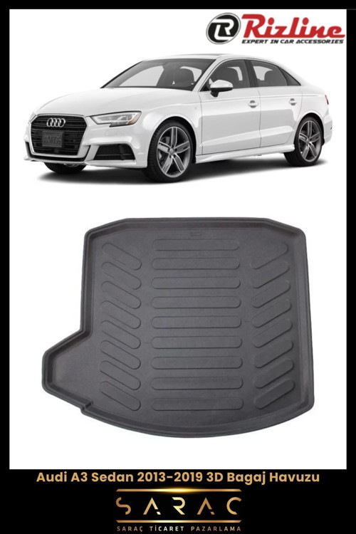 Audi A3 Sedan 2015 Model 3D Bagaj Havuzu