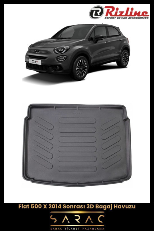 Fiat 500X 2013 Model Alt 3D Bagaj Havuzu