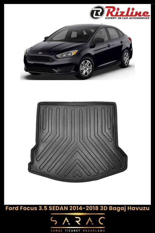 Ford Focus 3.5 Sedan 2015 Model 3D Bagaj Havuzu