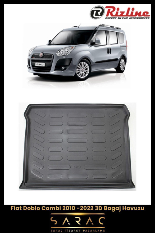Fiat Doblo Combi 2014 Model 3D Bagaj Havuzu