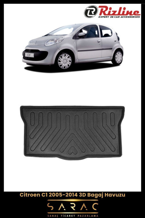 Citroen C1 2012 Model 3D Bagaj Havuzu