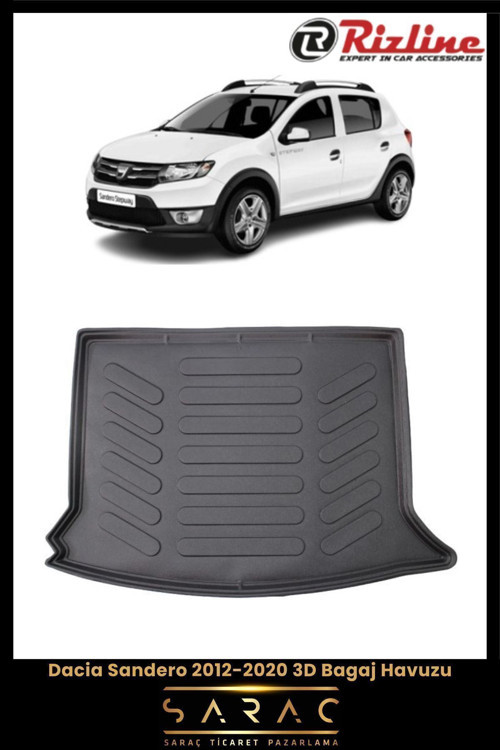 Dacia Sandero 2017 Model 3D Bagaj Havuzu