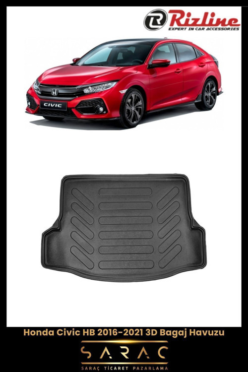 Honda Civic Hb 2016 Model(Yeni Kasa) 3D Bagaj Havuzu