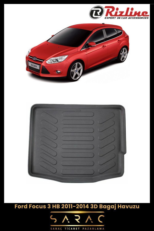 Ford Focus 3 Hb 2014 Model(Eski Kasa) 3D Bagaj Havuzu